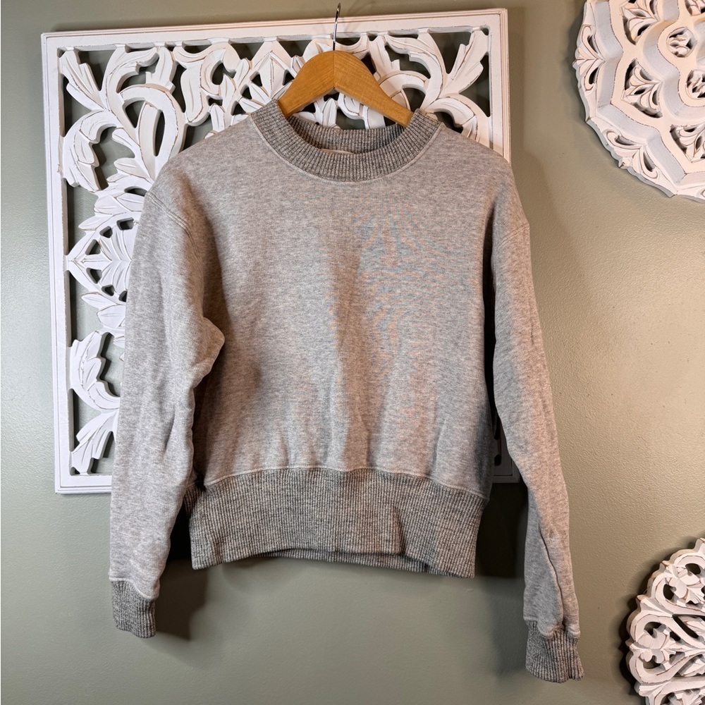James Perse Standard Size 3 Large Gray Terry Sweatshirt